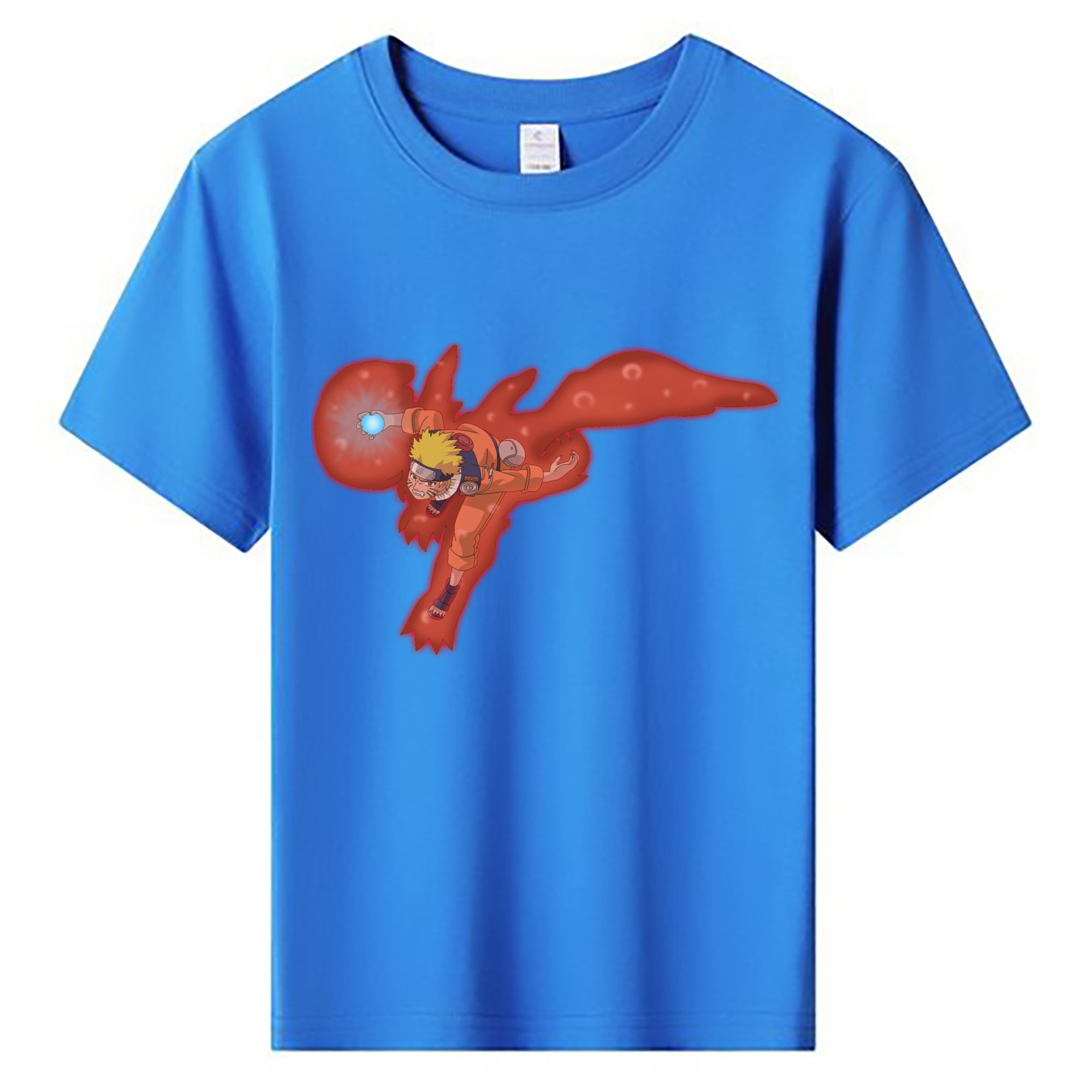 （画像用） NARUTO -ナルト- うずまき ナルト Uzumaki Naruto 綿100％キッズTシャツ（フロントプリント）